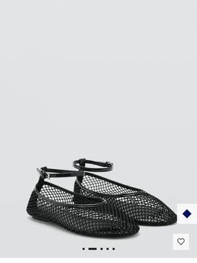 MANGO mesh shoes with ankle bracelet